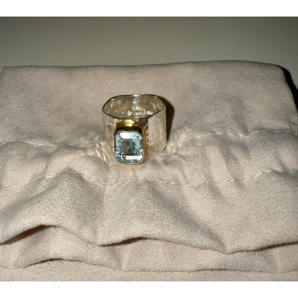 Silpada Jewelry - Silpada 'Lakeside' Gemstone Ring in Sterling Silver & Gold Plate